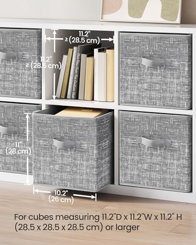 SONGMICS Storage Cubes, 11-Inch Foldable Closet Organizers - Image 3