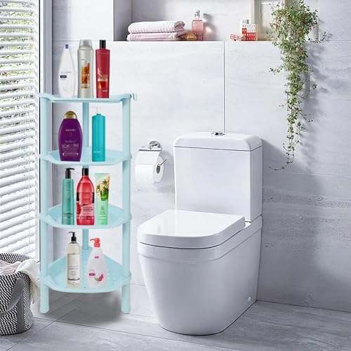 4 Tier Corner Shower Caddy, Plastic Shower Organizer - Image 2