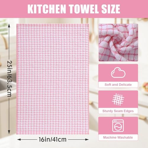Mordimy Cotton 8 Pack Terry Kitchen Towels, 16 x 25 Inches - Image 3