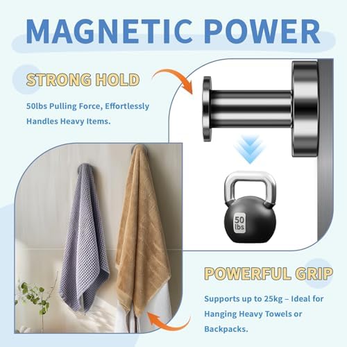 FINDMAG 2 Pack Magnetic Hooks, Heavy Duty Magnetic Hooks - Image 6