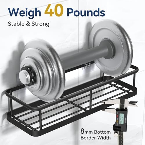 YASONIC Shower Caddy Adhesive, Rustproof Shower Organizer - Image 2