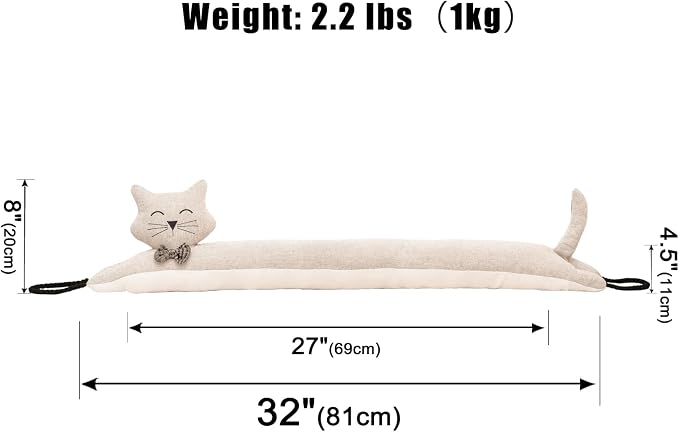Under Door Draft Stopper Decorative Wind Stopper 32 inch - Image 2