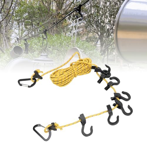 Portable Travel Clothesline 16.4ft Windproof Laundry Drying Rope - Image 5