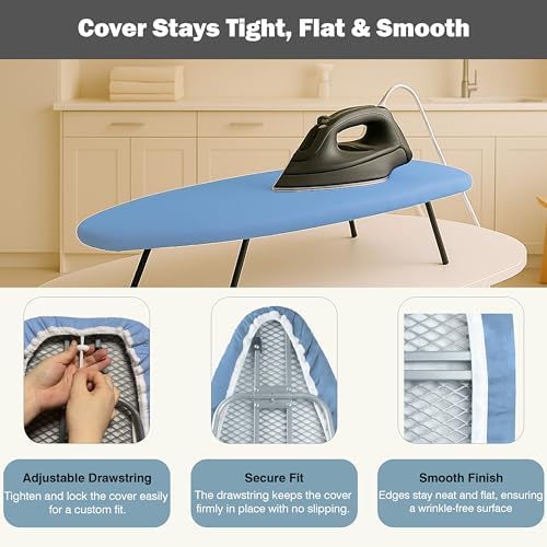UniSimp Small Ironing Board Cover and Pad 12.5"x30" Small Iron Board Cover - Image 4