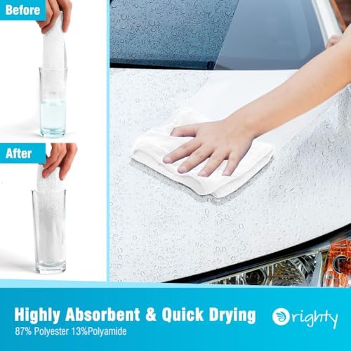 Orighty Microfiber Cleaning Cloth, Cleaning Rags, 24 Pack, 12x11 in - Image 3