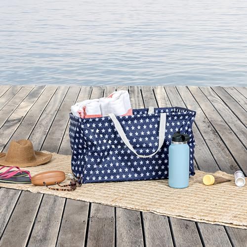 Household Essentials Blue with White Stars Krush Container All-Purpose Utility - Image 3