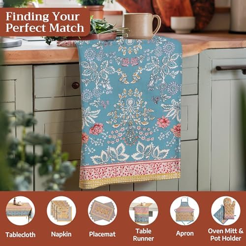 Maison d' Hermine Kitchen Towels Set of 3 Reusable 100% Cotton 27.50" x 20" - Image 4