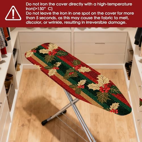 Nuxovilar Winter Holly Ironing Board Cover 15x54 Inches Polyester - Image 4