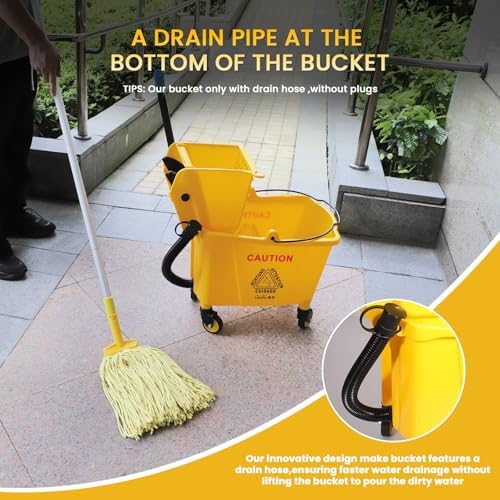 35-Qt Commercial Mop Bucket - Image 6