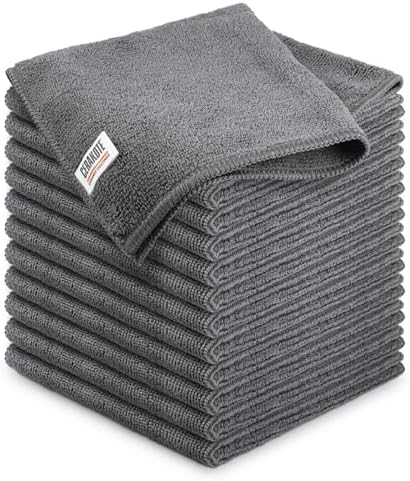 CERAKOTE® Microfiber Towels for Cars, 300 GSM Lint-Free Cloths, 12 Pack by Cerakote