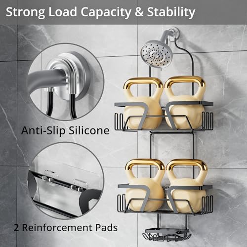 DAOYA Shower Organizer, No Drilling Over Shower Head Caddy - Image 3