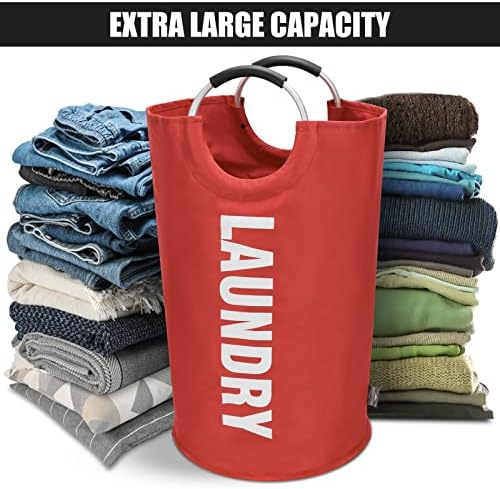 DOKEHOM 125L X-Large Laundry Basket Bag, Collapsible Tall Hamper - Image 5