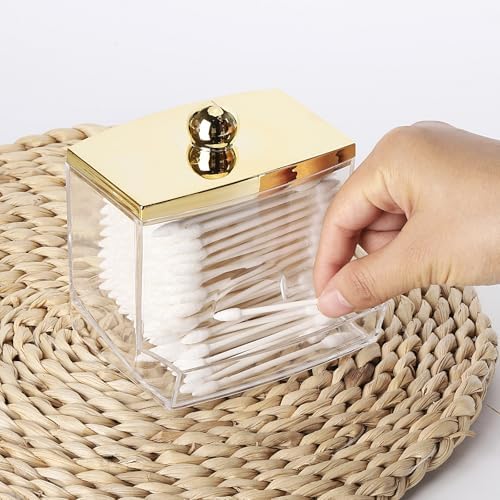 Tbestmax 10oz Qtip Holder Dispenser L Size Bathroom Container - Image 5