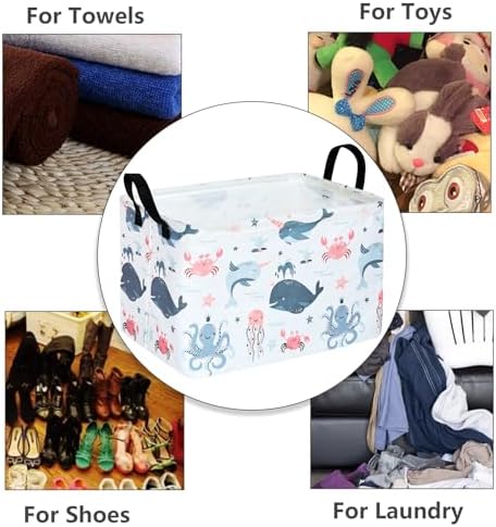 MAIZMZ Cute Storage Basket Gifts Basket Toys Organizer Waterproof Kids Hamper - Image 5
