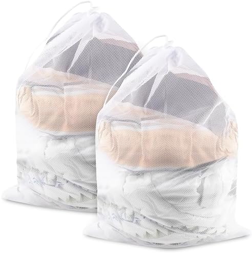 2 Pack Large Mesh Laundry Bags by Unknown