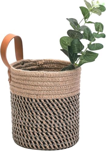 2pack Small Hanging Baskets-Cotton Rope Wall Basket - Image 4