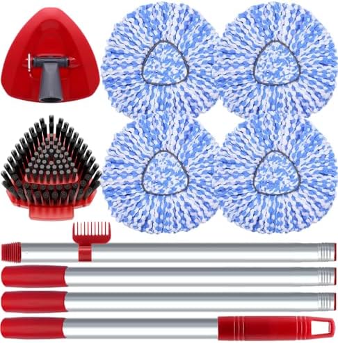 Fatmass Spin Mop Head and Brush Replacement Compatible by Fatmass