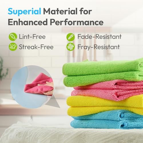 Microfiber Cleaning Cloth, 12 Pack, 12x12 Inch - Image 6