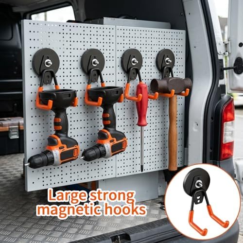 4Pcs Heavy Duty Magnetic Hook, Large Magnetic Utility Hooks - Image 7
