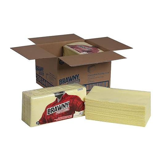 Georgia-Pacific Brawny Yellow Quarter-Fold Disposable Dusting Cloth by GP PRO - Image 7