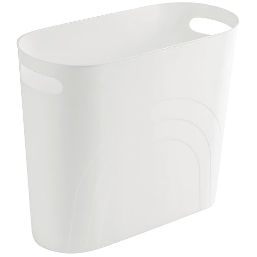 rejomiik Small Bathroom Trash Can, 3.5 Gallon Slim Garbage Can, Office and by rejomiik