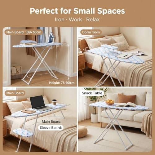 43" x 13" Ironing Board Height Adjustable Iron Board, Heavy Duty Ironing Board - Image 6