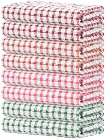 Nialnant 8 Pack Kitchen Towels, Dish Towels by Nialnant