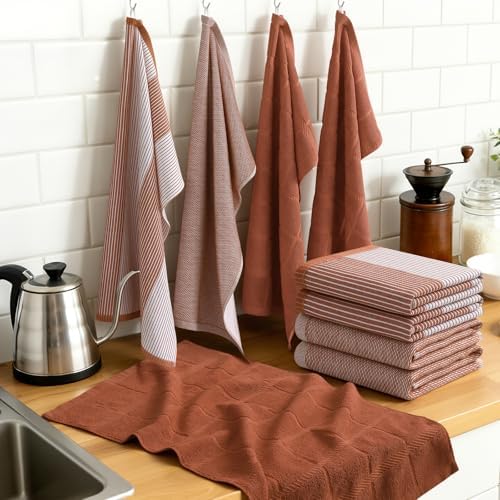 Homaxy 3 Pack Cotton Terry Premium Kitchen Towels, 18 x 28 in - Image 6