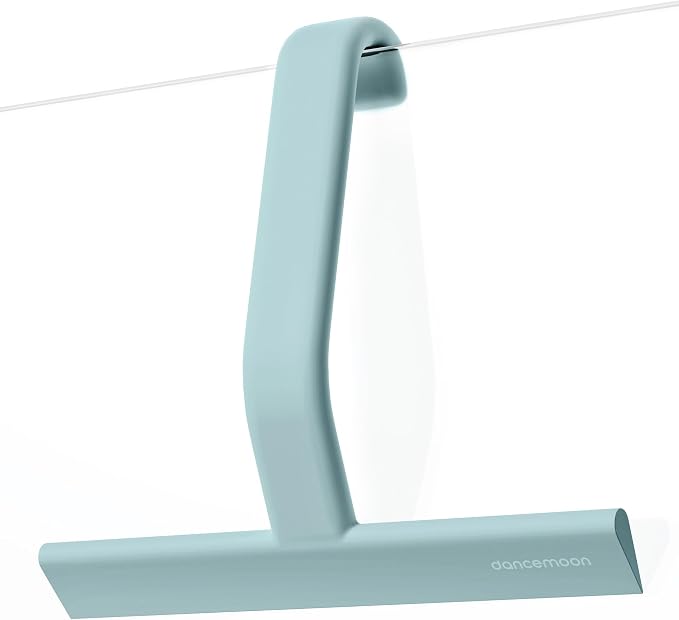JustHang Shower Squeegee with Built-in Hook, 10-Inch Slate Blue | Award-Winning by dancemoon