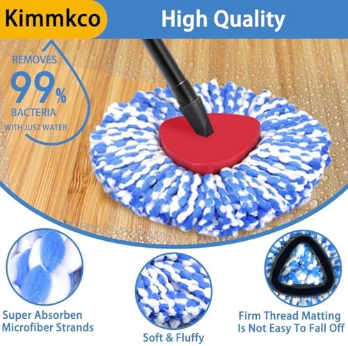 6 Pack Spin Mop Head Replacements - Image 3