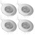 4 Pack Reversible Kitchen Sink Drain Strainer, Anti-Clog Flat Edge Design by Wokdada