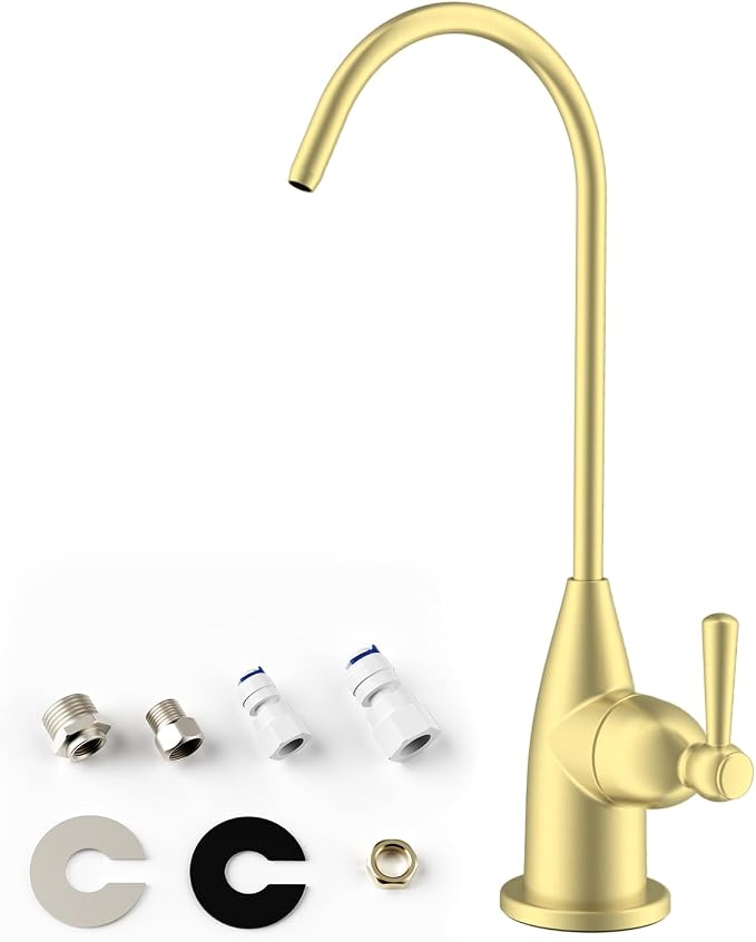 Hibbent Drinking Water Faucet for Bar and Kitchen Sink, Stainless Steel Reverse by Hibbent