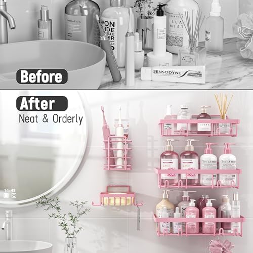 Liuoud 10 Pack Shower Caddy for Inside Shower - Image 7