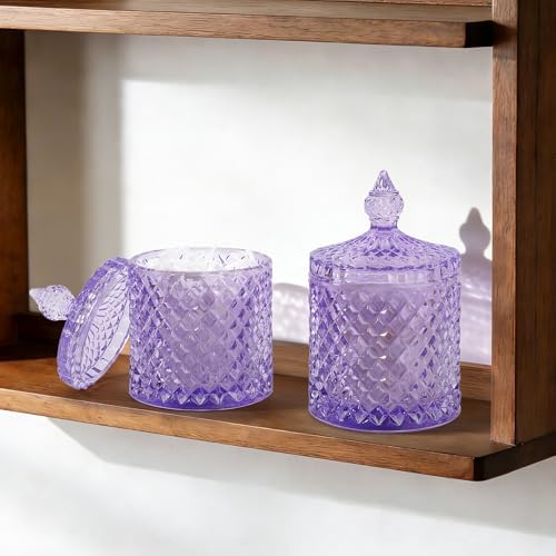 rejomiik 2 Pack Qtip Holder Apothecary Jars - Image 6