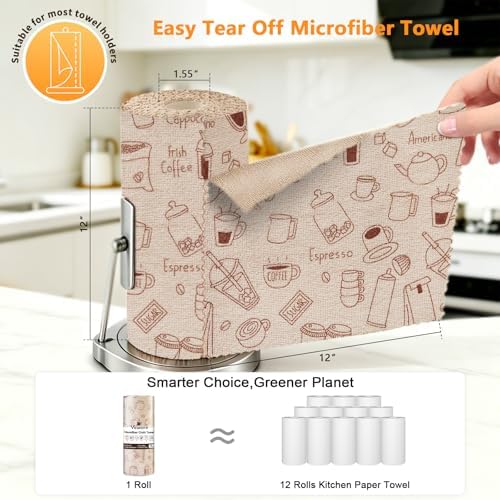 Viraelive Microfiber Cleaning Cloth Roll, 50 Sheets - Image 2
