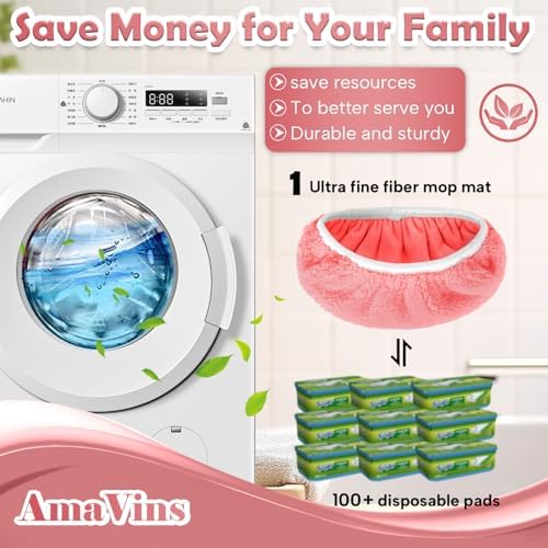 AmaVins 5 Pack Reusable Microfiber Mop Pads Compatible - Image 7