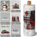 Mindsoft 36 Pcs Christmas Reusable Paper Towels Rolls Washable Bulk Winter by Mindsoft