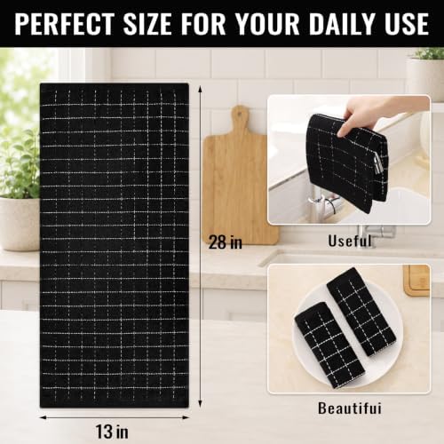 Kitinjoy 100% Cotton Terry Kitchen Towels, 13”x 28” - Image 4