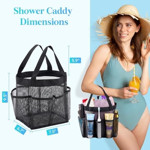 Lifewit Mesh Shower Caddy Portable, Dorm Room Essentials, 2 Packs - Image 4