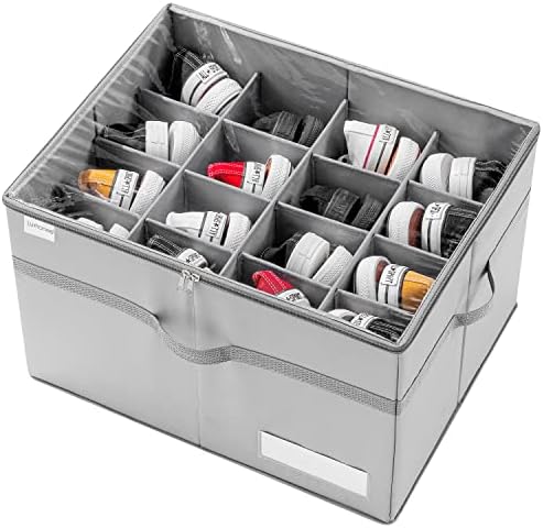 LUVHOMEE Shoe Organizer for Closet, Fits 16 Pairs, Large Shoe Box Storage by Luvhomee
