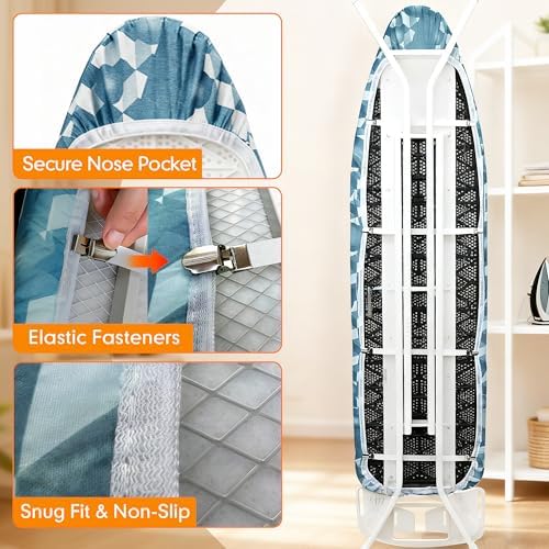 Ironing Board Cover and Pad, 21x57 Extra Large, Scorch Resistant - Image 5