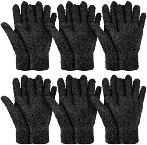 Patelai 6 Pairs Microfiber Dusting Gloves by Patelai