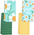 Ritz 4-Piece Kitchen Towel Set, All Daisies & Wild and Free Floral Prints by RITZ