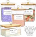 4 Pack Clear Laundry Pods Container & Dryer Sheet Holder Set by Dounozzi