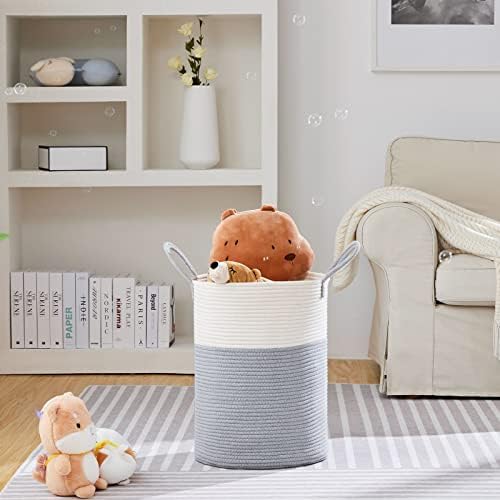 VIPOSCO 58L Tall Woven Laundry Basket Hamper - Image 2