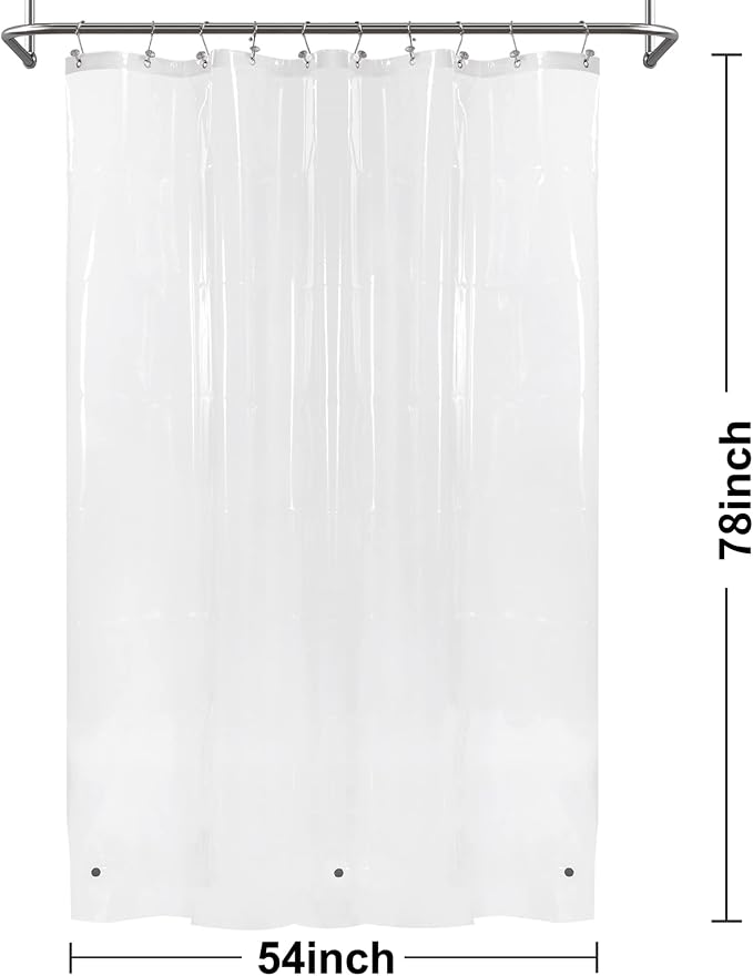 Barossa Design 54x78 Inch Stall Shower Curtain/Liner Heavy Duty - Image 7