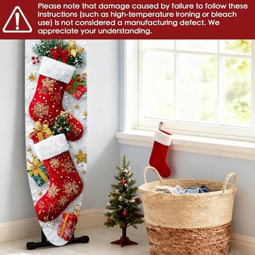 Nuxovilar Winter Stockings Ironing Board Cover 15x54 Polyester - Image 6