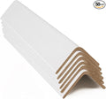 Cardboard Edge Protectors for Shipping - 3W x 3"D x 48"L, Medium Duty .160 ga, Pallet Corner Protectors, Angle Boards, White, 50/Pack