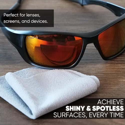 Premium Lens Glasses Cleaning Cloth by Microfiber Wholesale | Black | 6”x6” | - Image 4