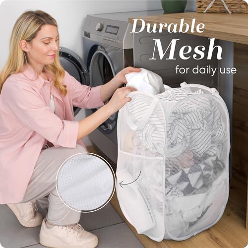 Handy Laundry Pop Up Laundry Hamper 71L Sturdy Collapsible Mesh - Image 5